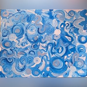 abstract cotton candy colors painting 🍬💘🫧